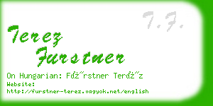 terez furstner business card
